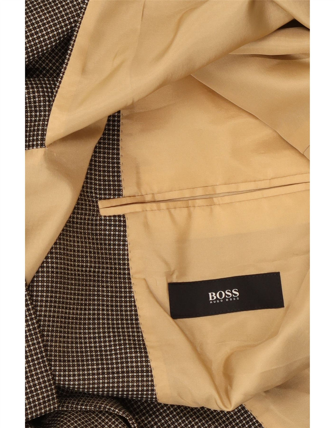 Мужской пиджак Hugo Boss на 3 пуговицах UK 42 XL Серый в клетку