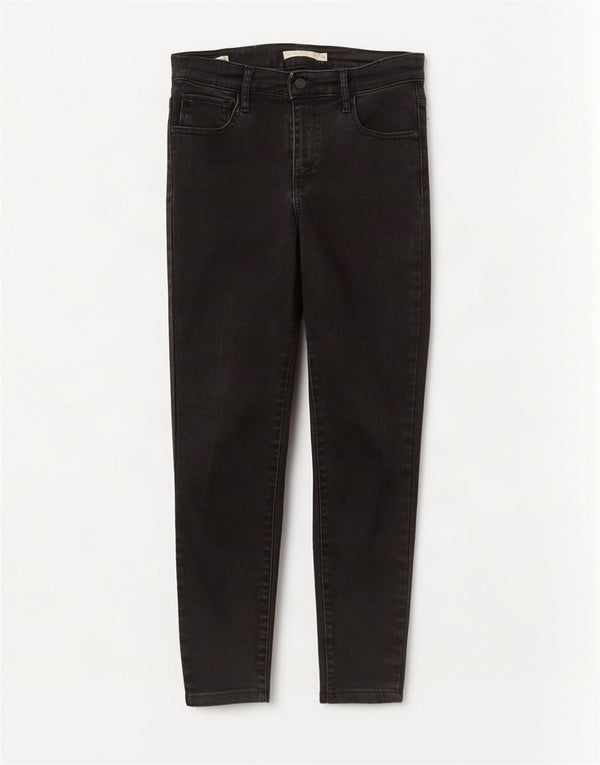 Женские джинсы скинни Levi's 720 с высокой посадкой W28 L26, черный хлопок