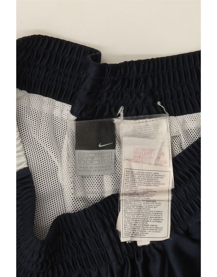 Мужские спортивные шорты Nike, маленькие, темно-синие, полиэстер с цветными блоками