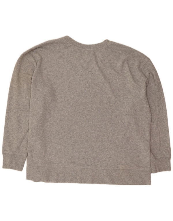 Женский свитер с рисунком Levi's, джемпер UK 20, 2XL, серый хлопок с крапинками