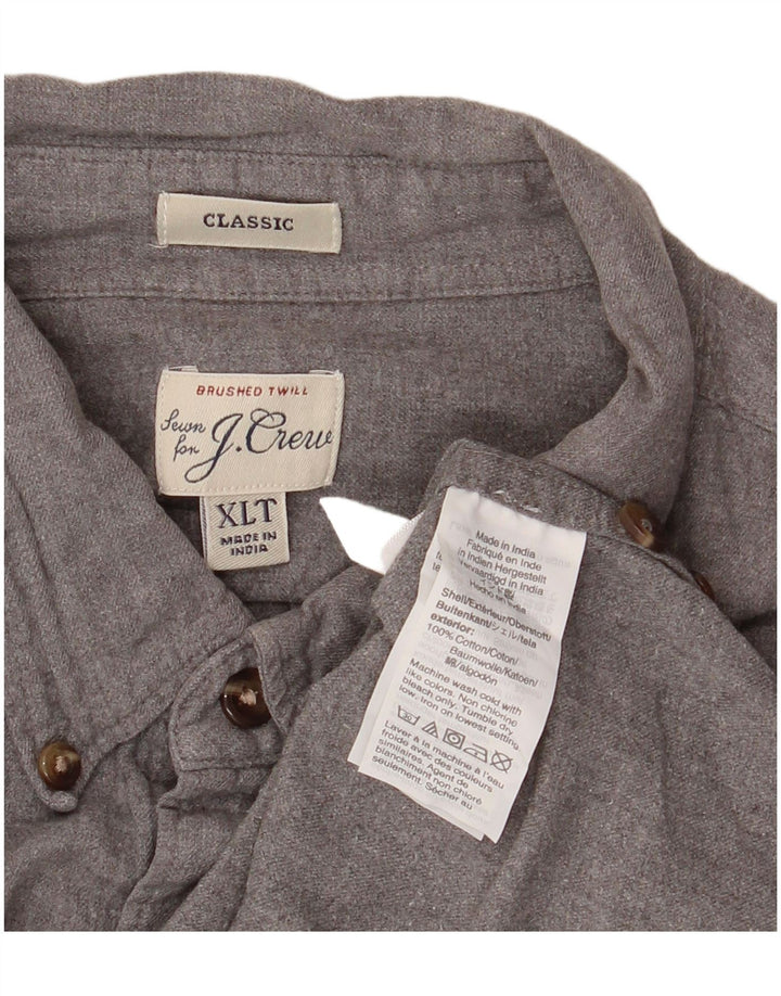 Мужская рубашка классического кроя J. Crew XL, серая, хлопок