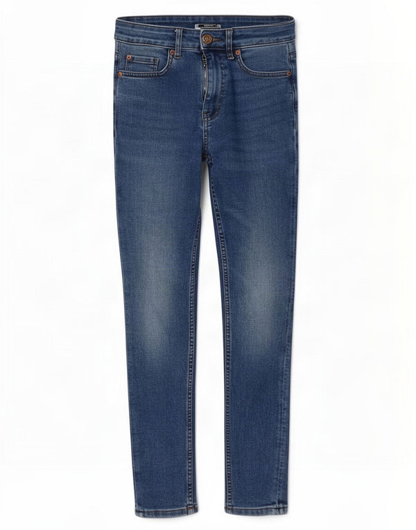 Женские джинсы скинни Marks & Spencer UK 8, маленькие, W28 L26, синие, хлопок