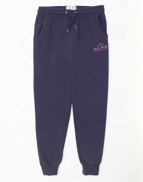 Спортивный костюм с графическим рисунком для девочек Jack Wills, брюки для бега, 8–9 лет, темно-синие