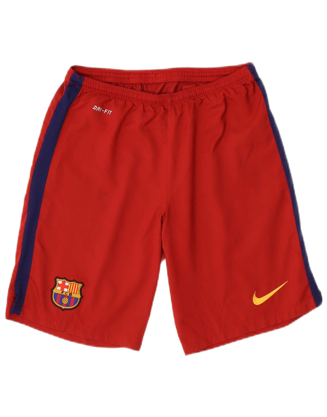 Мужские спортивные шорты Nike FCB, маленькие красные полиэстер с цветными блоками