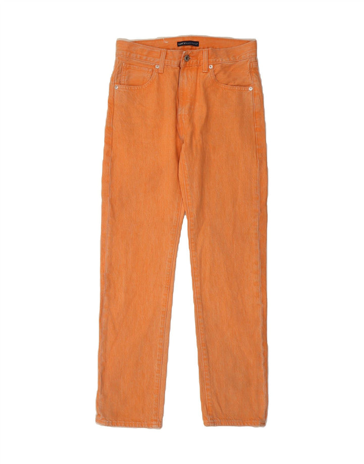 LEVI'S Womens Straight Jeans W26 L28 Orange Cotton Vintage Levi's and Second-Hand Levi's from Messina Hembry 
