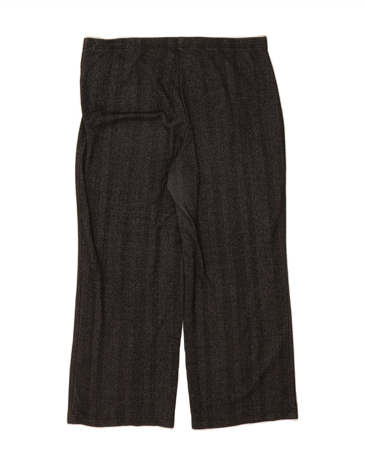 MARKS & SPENCER Womens Tracksuit Trousers UK 16 Large  Grey Herringbone Vintage Marks & Spencer and Second-Hand Marks & Spencer from Messina Hembry 
