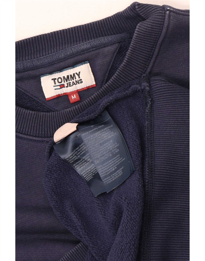 Мужской свитшот Tommy Hilfiger, средний темно-синий хлопковый джемпер