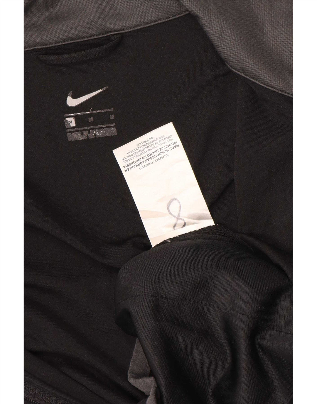 Мужской спортивный костюм с графическим рисунком Nike, средний черный полиэстер с цветными блоками