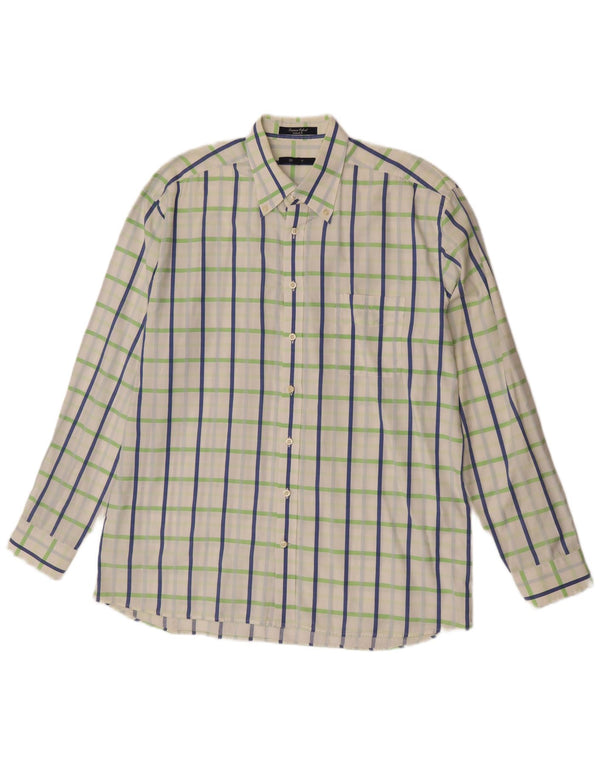 Мужская рубашка стандартного кроя GANT XL, хлопок в белую клетку