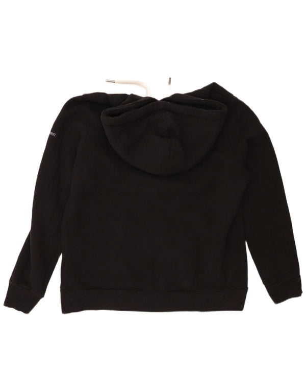 Женский джемпер с капюшоном Superdry UK 16, большой черный, хлопок