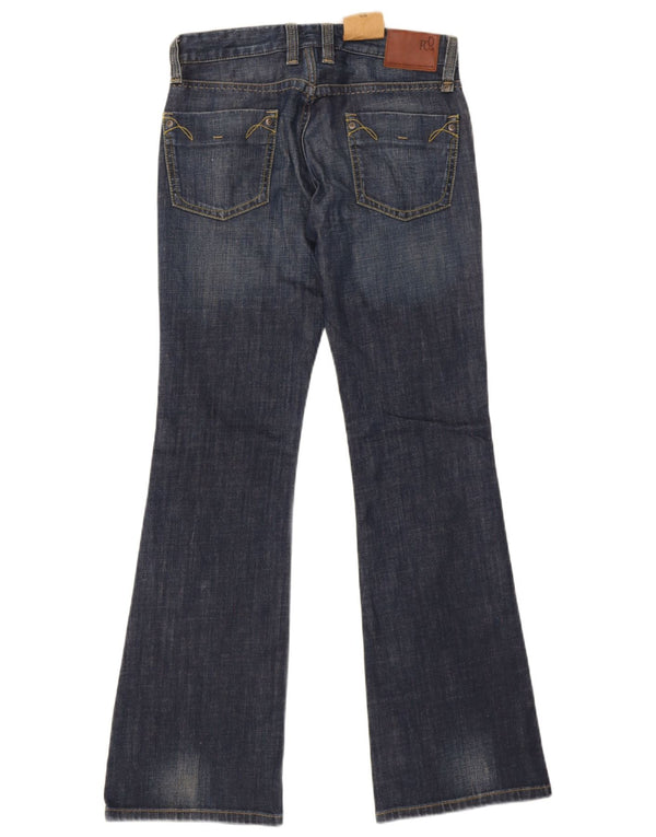 Женские расклешенные джинсы French Connection Bootcut UK 10, маленькие W32 L33, темно-синие