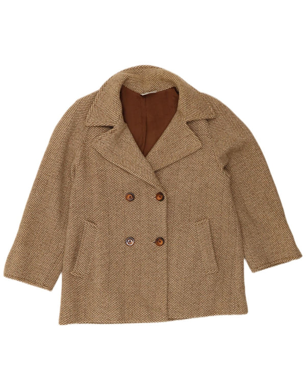 Женский двубортный пиджак Gianfrediani IT 42 Medium Brown Wool