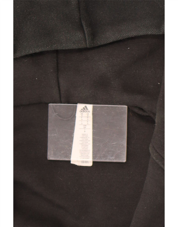 Adidas Мужской свитер с капюшоном и молнией с графическим рисунком, маленький черный полиэстер