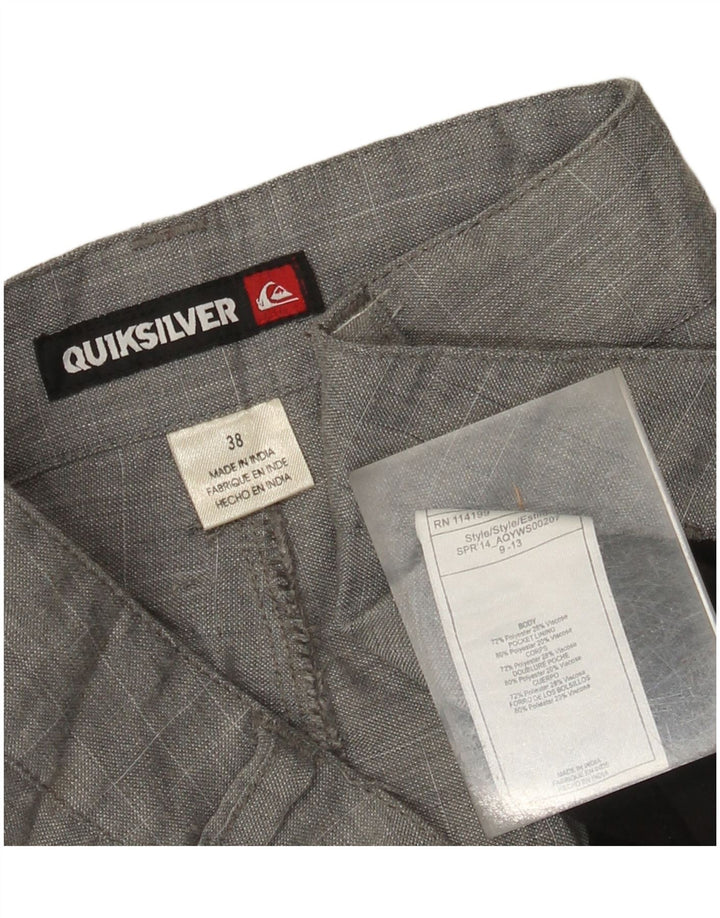 Мужские шорты чинос Quiksilver W38 XL, серый полиэстер с крапинками