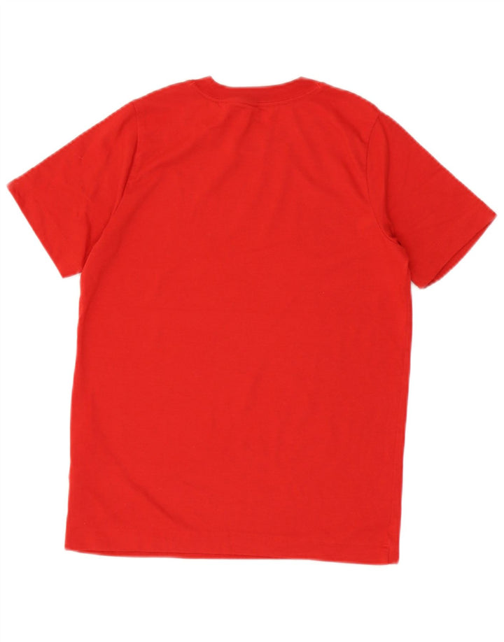 Футболка с рисунком Nike Dri Fit для мальчиков, топ 10–11 лет, средний красный полиэстер