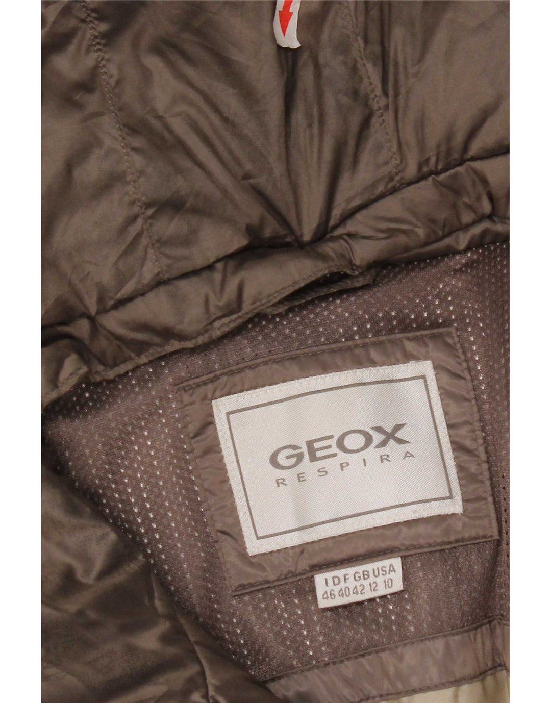Женская утепленная куртка Geox Respira с капюшоном UK 12, средний серый полиэстер