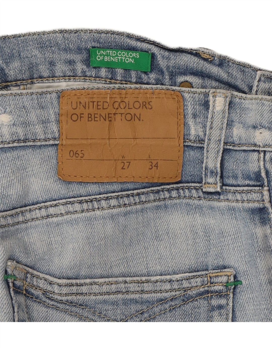BENETTON Womens Denim Shorts W27 Small Blue Vintage Benetton and Second-Hand Benetton from Messina Hembry 