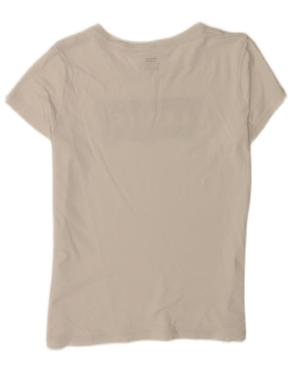 Женская футболка с рисунком Levi's Top UK 14, большая белая