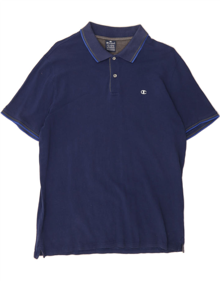 CHAMPION Boys Polo Shirt 15-16 Years Navy Blue Vintage Champion and Second-Hand Champion from Messina Hembry 
