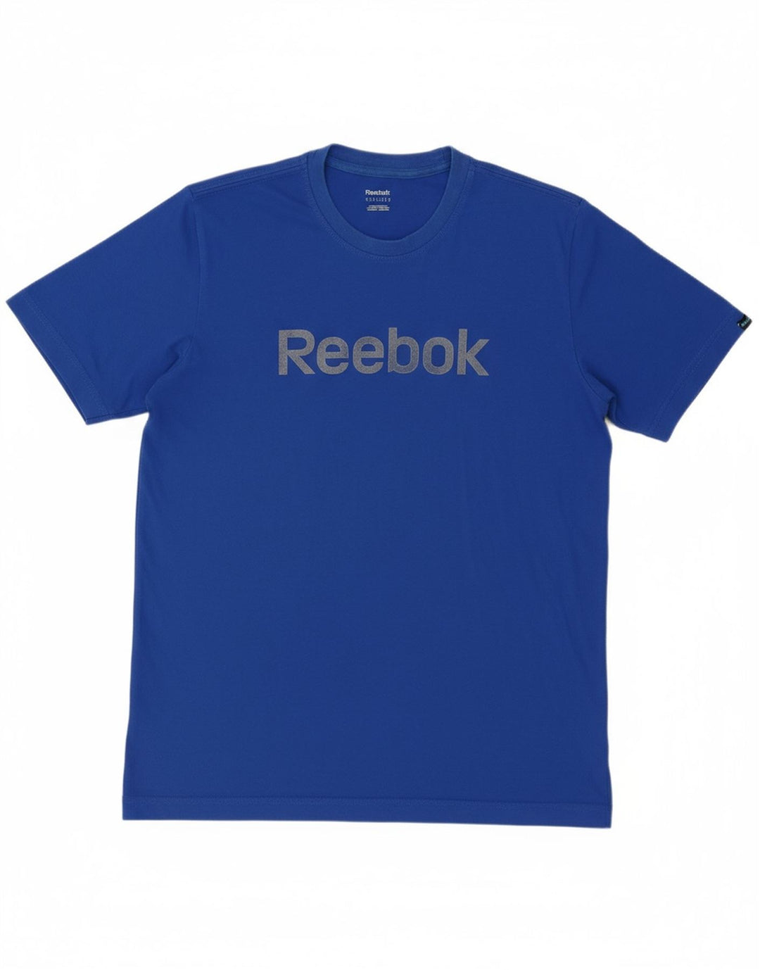 REEBOK Mens Graphic T-Shirt Top Medium Blue Cotton