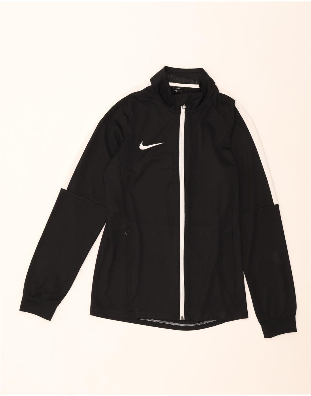 Мужская спортивная куртка Nike Dri Fit, маленькая черная полиэстер с цветными блоками