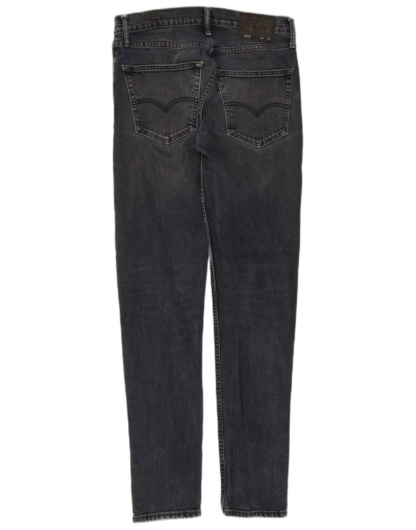 Мужские зауженные джинсы Levi's 512 W30 L34 Темно-синие, хлопок