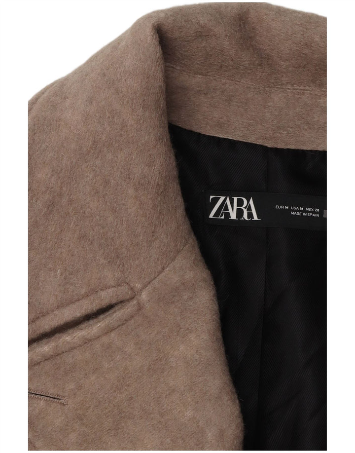 Женское полупальто оверсайз ZARA UK 14, средний серый