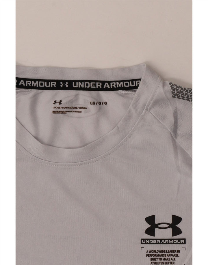 Мужская футболка Under Armour, большой серый с геометрическим узором