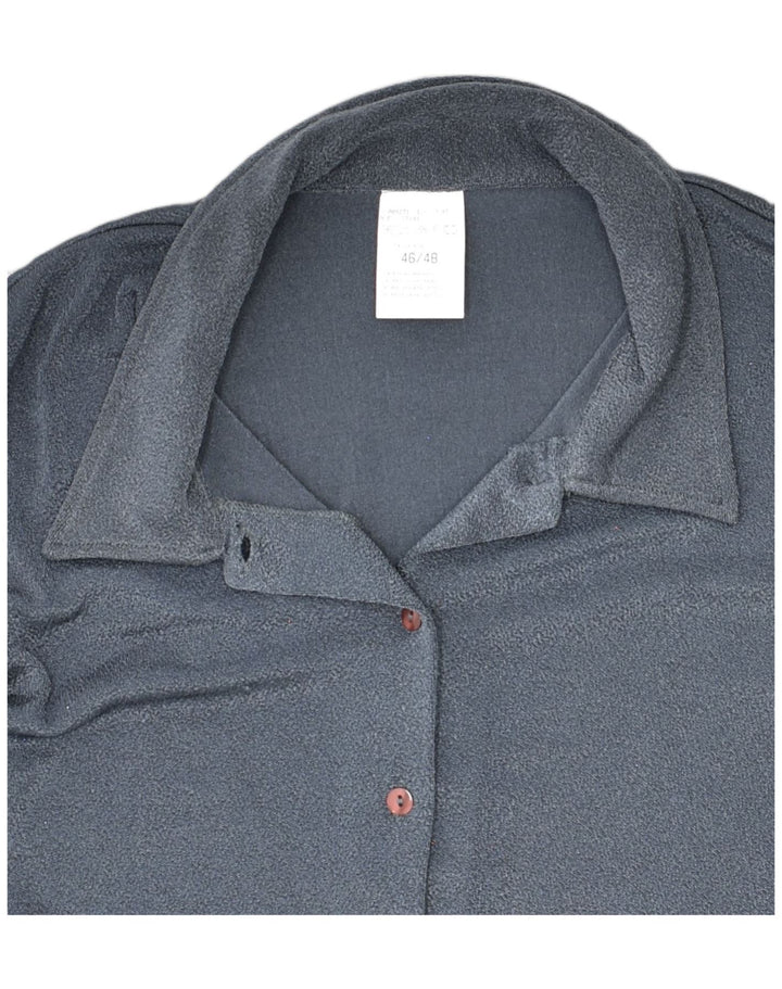 VINTAGE Womens Loose Fit Shirt EU 46/48 XL Blue Polyester | Vintage Vintage | Thrift | Second-Hand Vintage | Used Clothing | Messina Hembry 