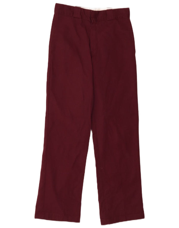 Мужские прямые брюки-чиносы Dickies W28 L30 бордовые