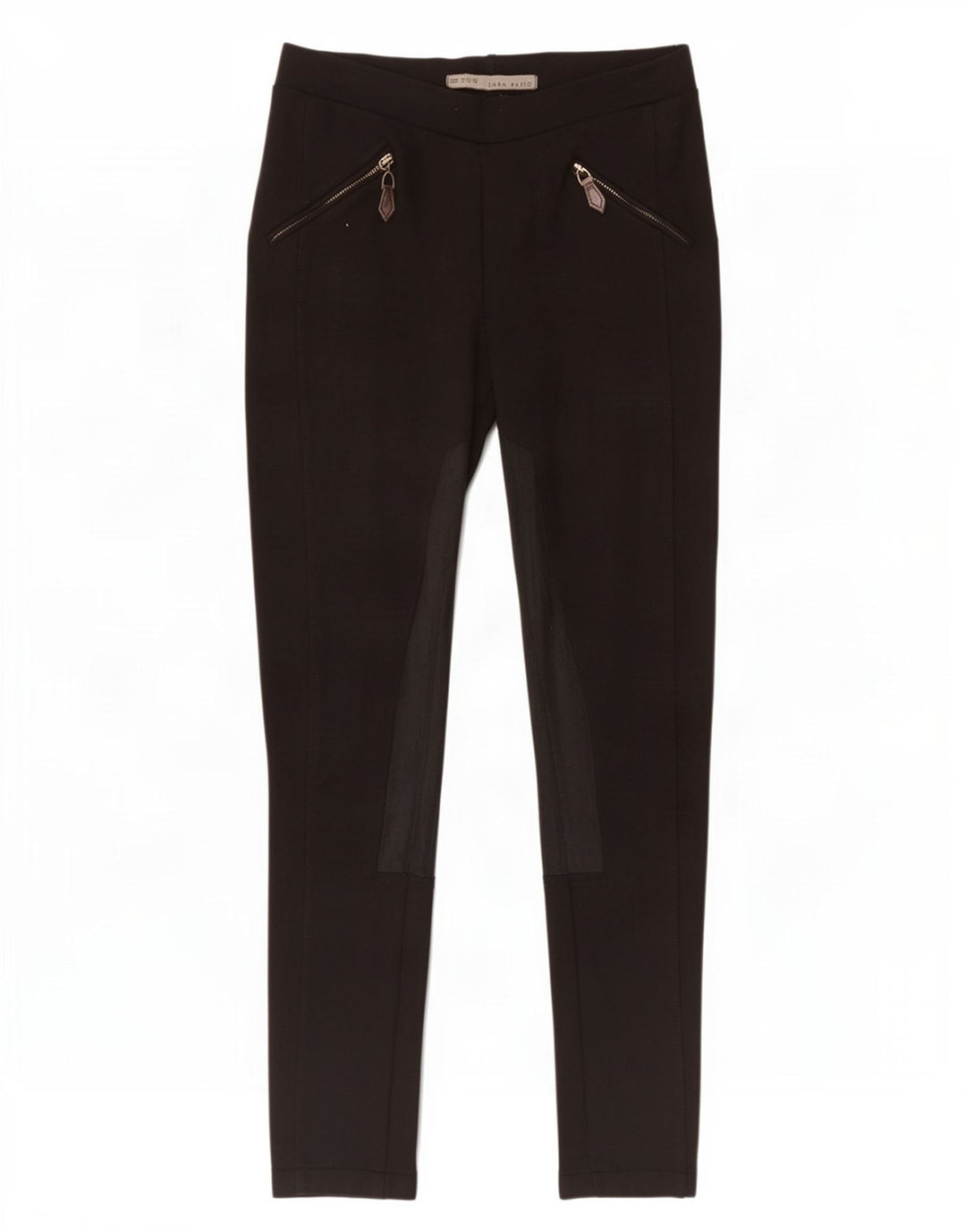 Женские леггинсы Zara UK 12, средние, черные