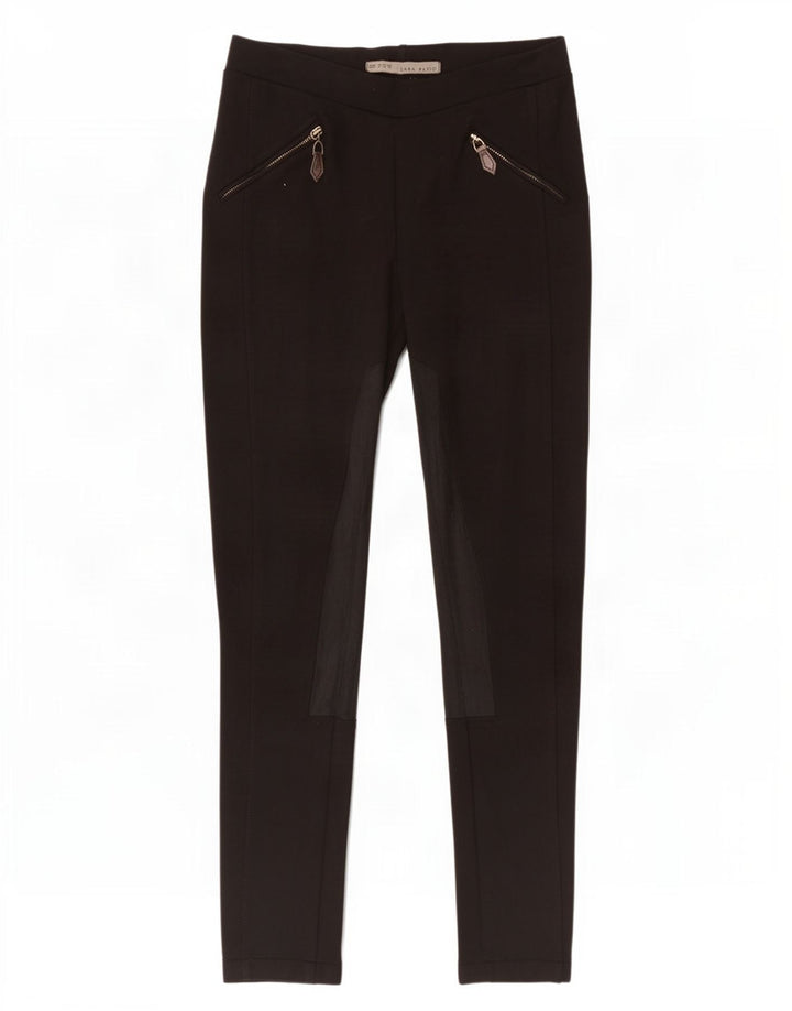 Женские леггинсы Zara UK 12, средние, черные