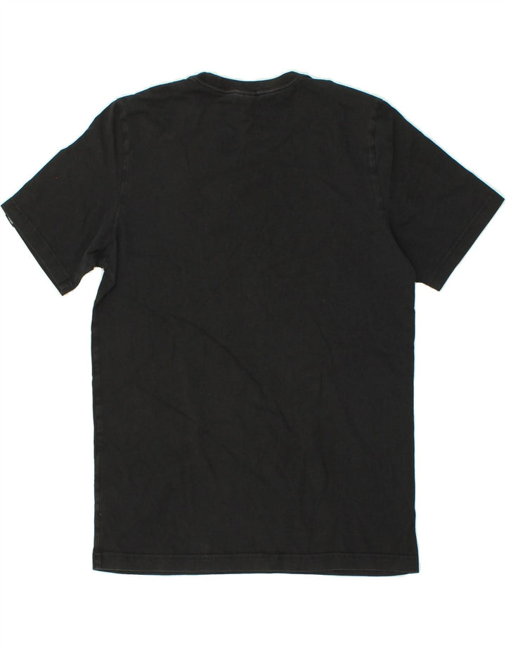 ADIDAS Mens Graphic T-Shirt Top Small Black Cotton Vintage Adidas and Second-Hand Adidas from Messina Hembry 