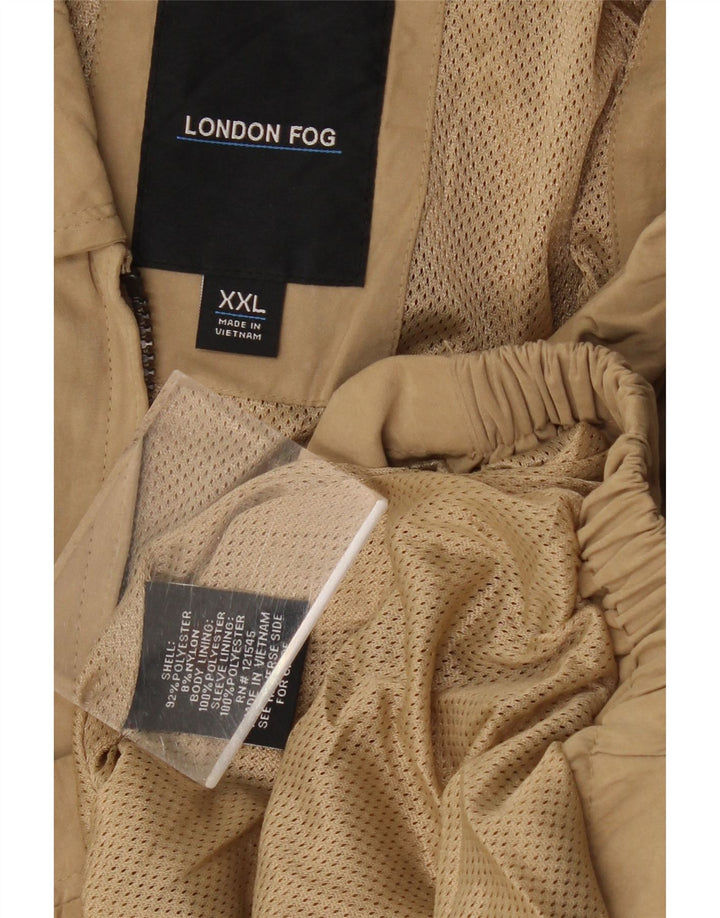 Мужская куртка-бомбер London Fog UK 44 2XL Бежевый полиэстер