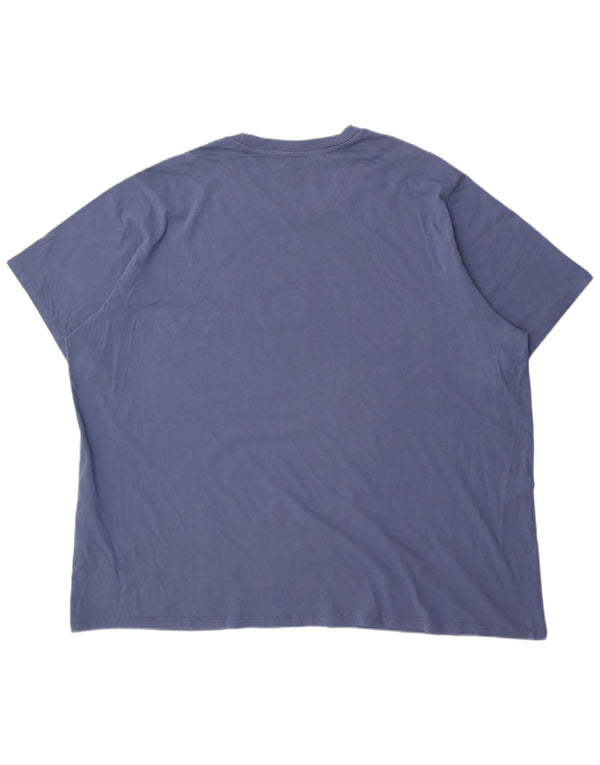 Мужская футболка свободного кроя Levi's с рисунком, верх 3XL, синий хлопок