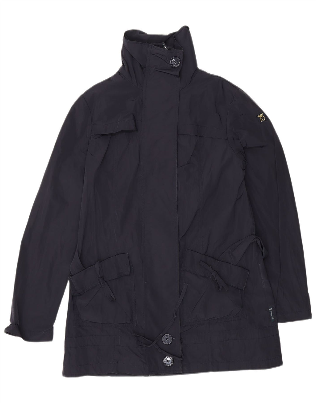 Женский тренч ARMANI JEANS US 6 Средний Темно-Синий Полиэстер