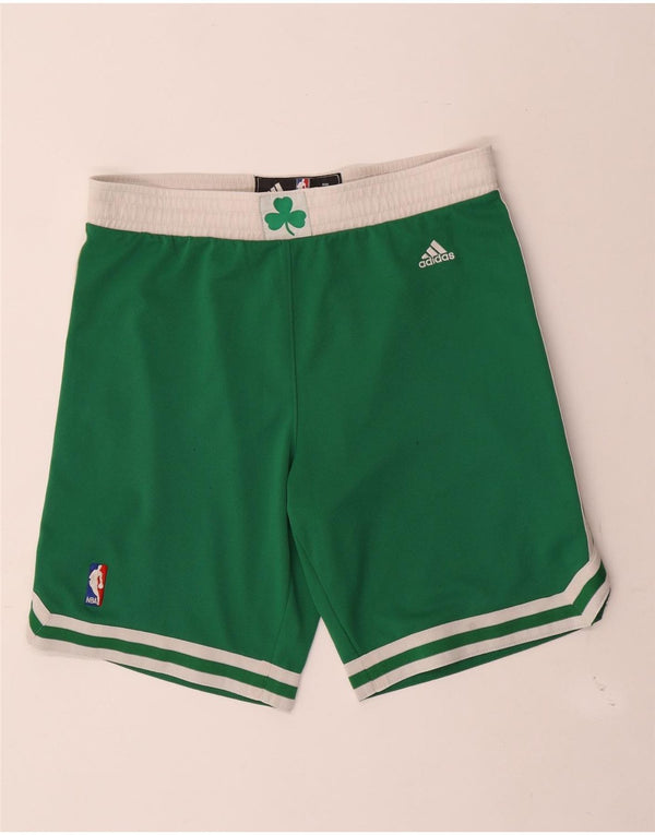 Мужские спортивные шорты Adidas Boston Celtics, маленький зеленый полиэстер