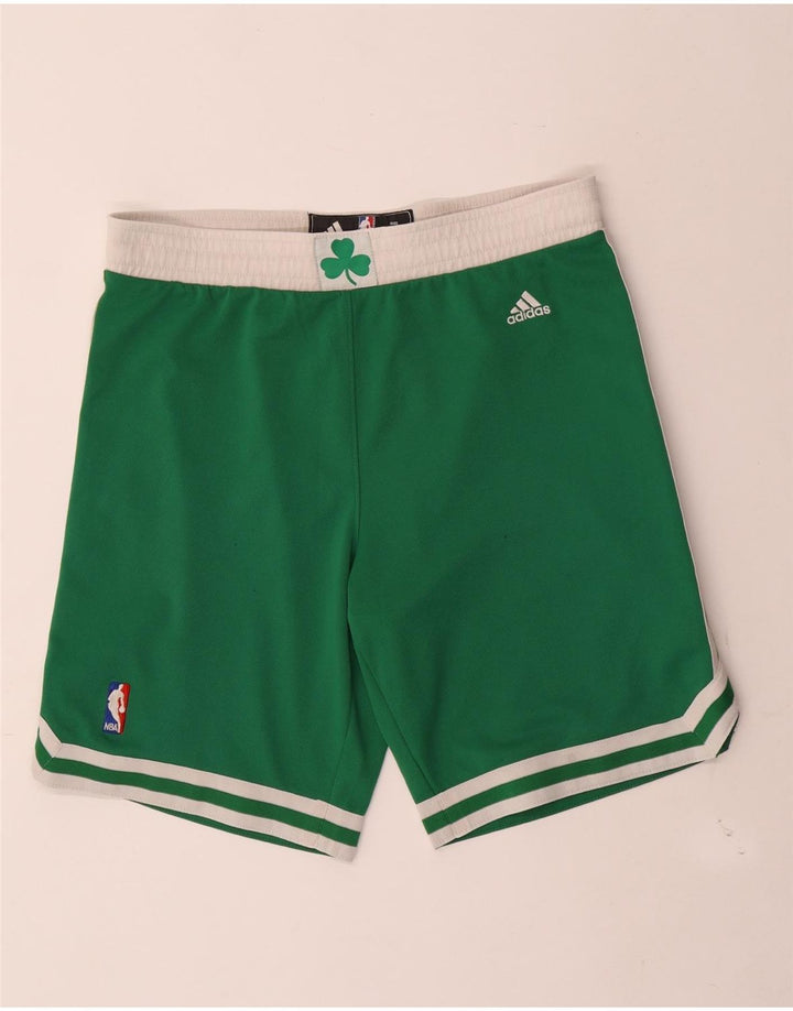 Мужские спортивные шорты Adidas Boston Celtics, маленький зеленый полиэстер