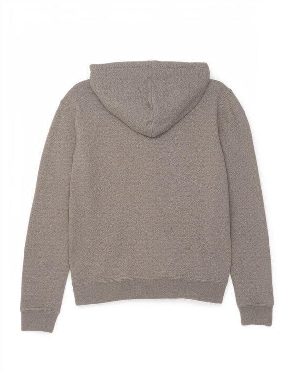 Женский джемпер с капюшоном Jack Wills с рисунком, Великобритания 10, маленький серый хлопок в крапинку