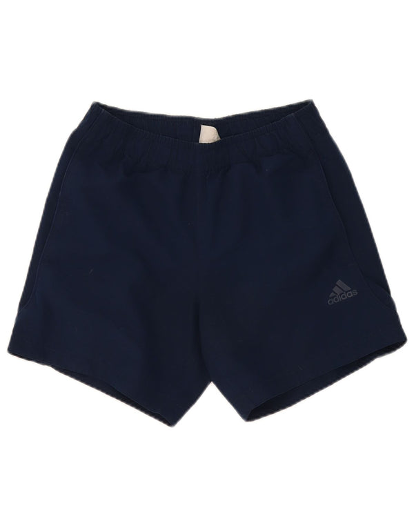 Мужские спортивные шорты Adidas Climalite XS темно-синие из полиэстера