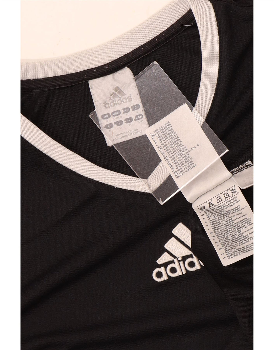 Мужская футболка Adidas Climalite, маленький черный полиэстер
