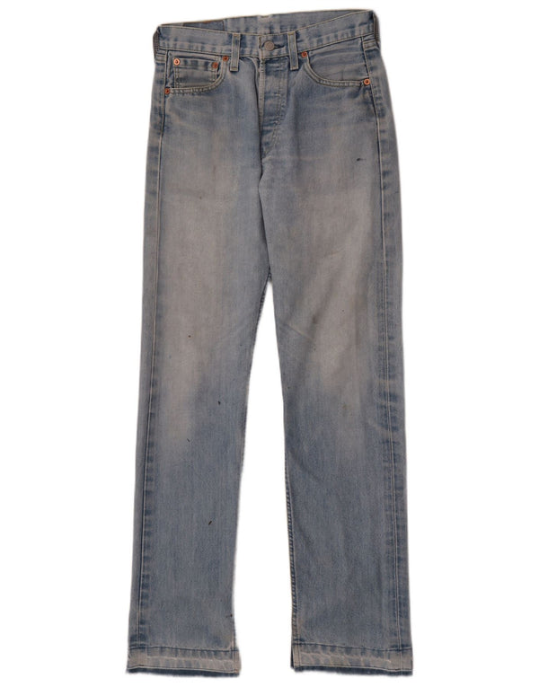 Женские прямые джинсы Levi's 501 W29 L31 синие, хлопок