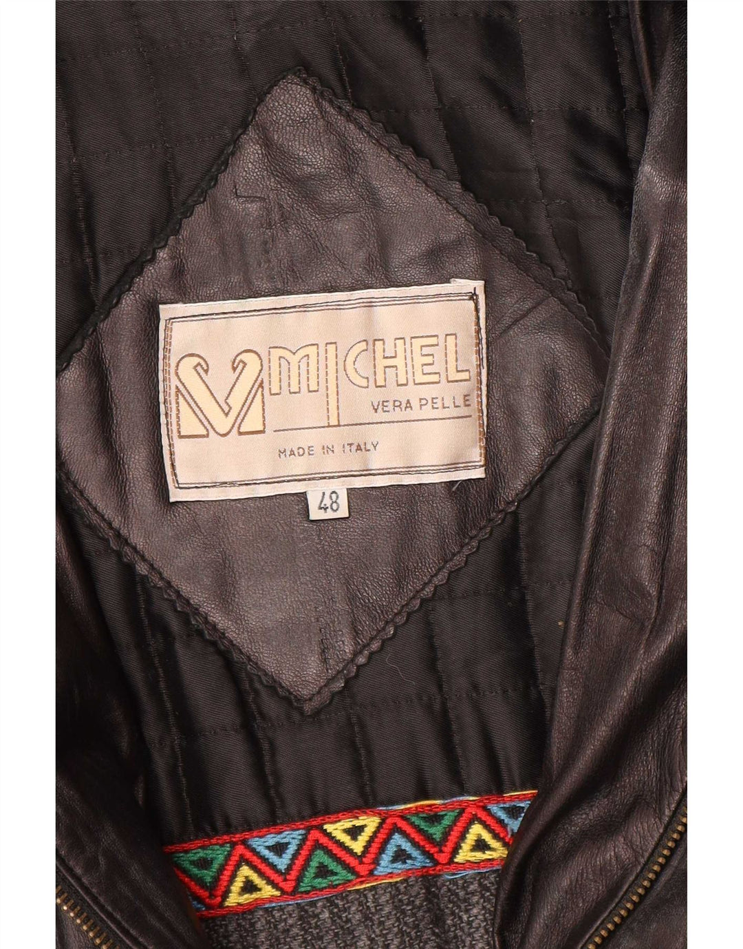 Мужское кожаное пальто Michel IT 48 Medium Black