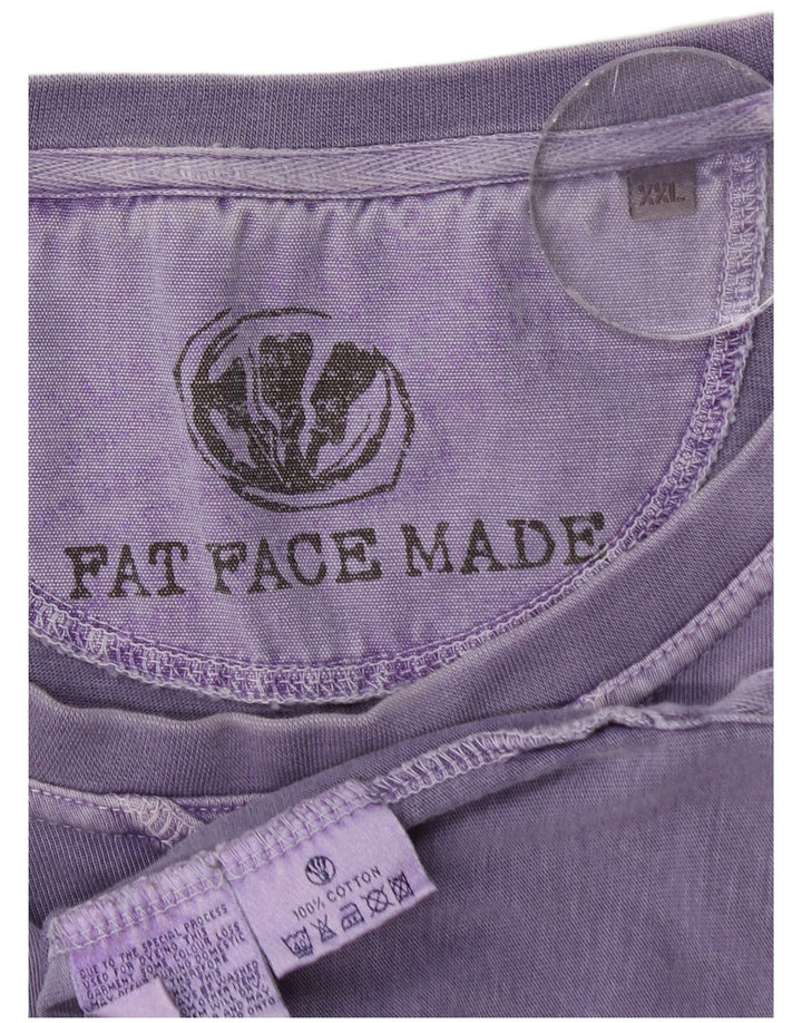 Мужской топ Fat Face с длинным рукавом 2XL, фиолетовый хлопок