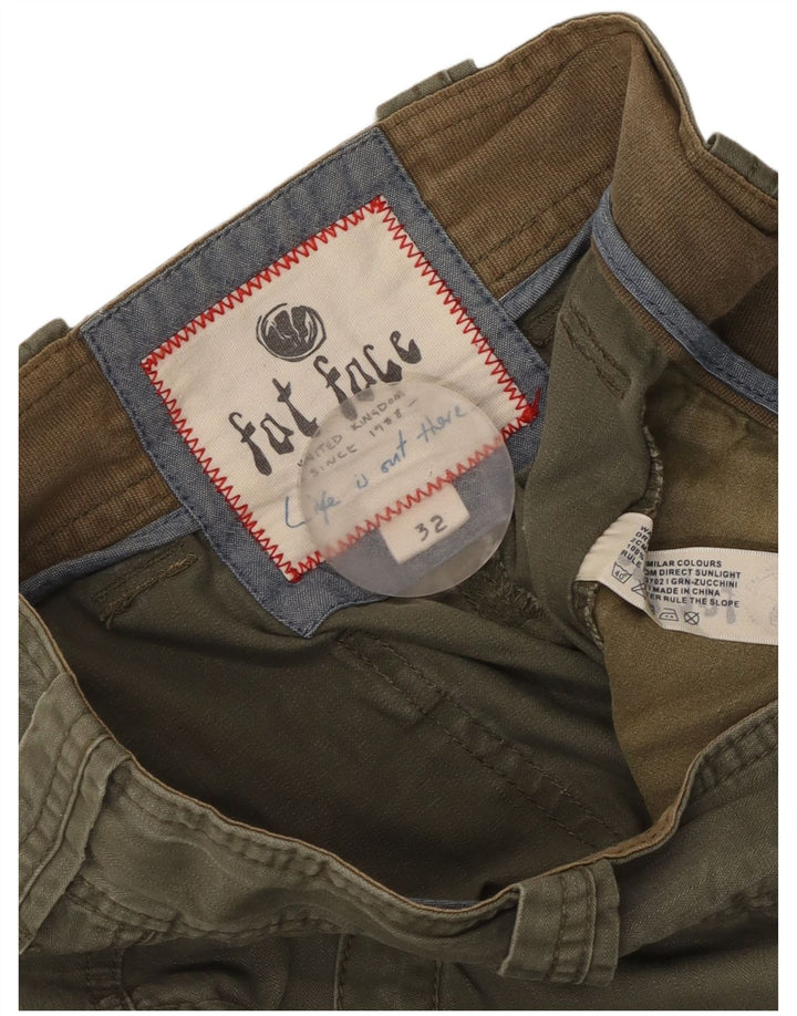 Мужские шорты-бермуды Fat Face W32, средний цвет хаки, хлопок