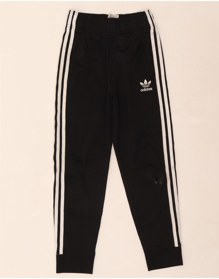 Спортивный костюм Adidas для мальчиков, брюки для бега, 9–10 лет, черный полиэстер