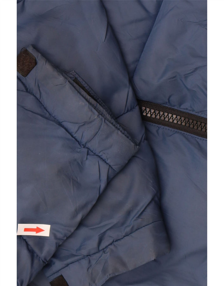 Мужская стеганая куртка Zara UK 36, маленькая, темно-синяя, полиэстер