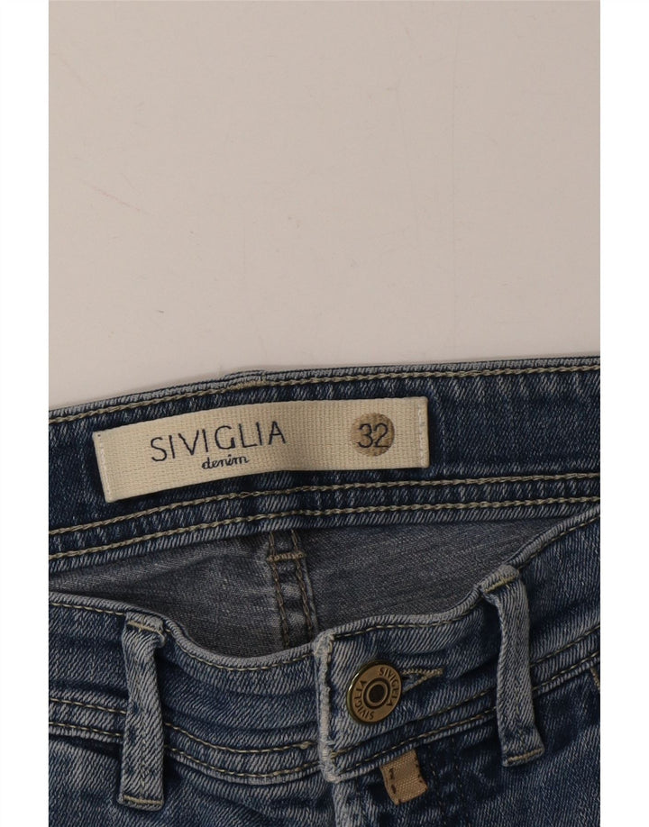 SIVIGLIA Mens Slim Jeans W32 L28 Blue Cotton