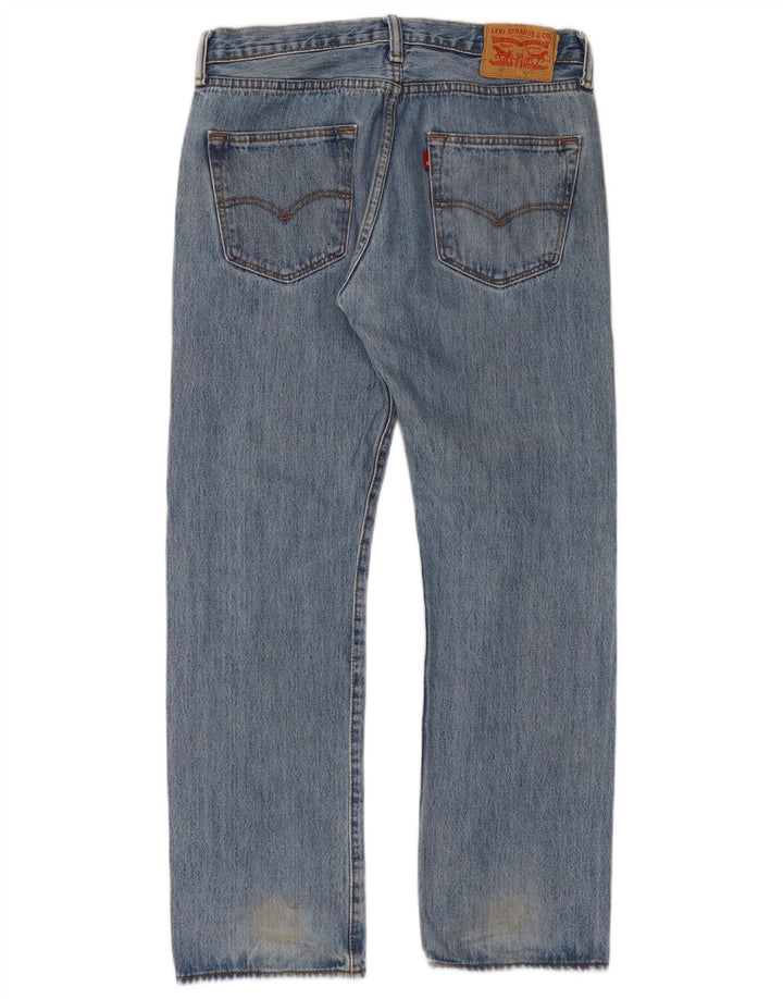 Мужские прямые джинсы Levi's 501 W32 L30 синие, хлопок