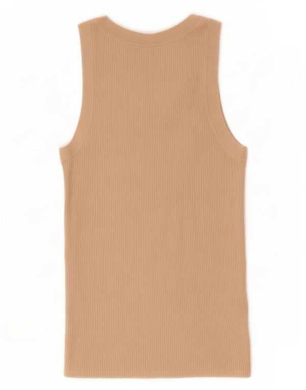 Женский жилет Zara Top UK 8, маленький, бежевый, вискоза